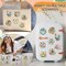 Diamond Art Refrigerator Magnets Kit - 16 PCS Farmhouse Horse Pig Cow Sheep Chicken Duck Dog Rabbit Diamond Art
